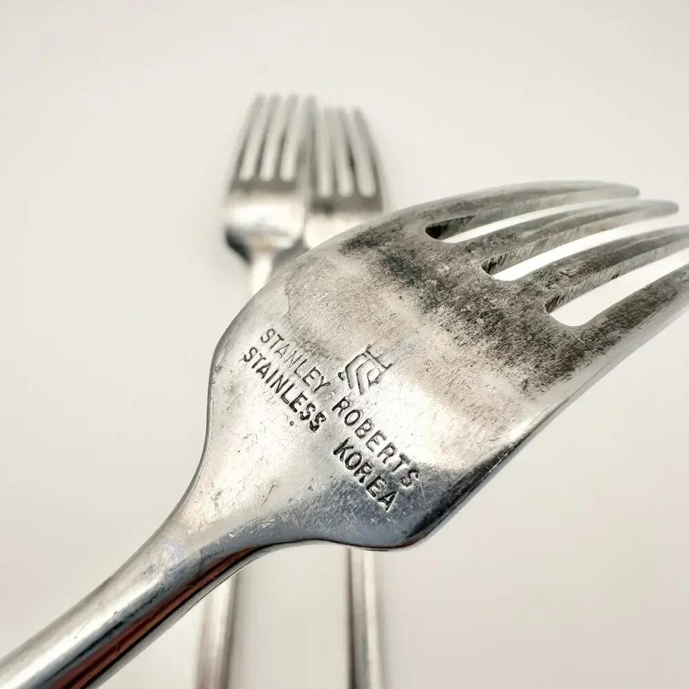 Stanley Roberts Korea York SRBYOR Set of 3 Salad Forks Dinner Forks Oval Spoons